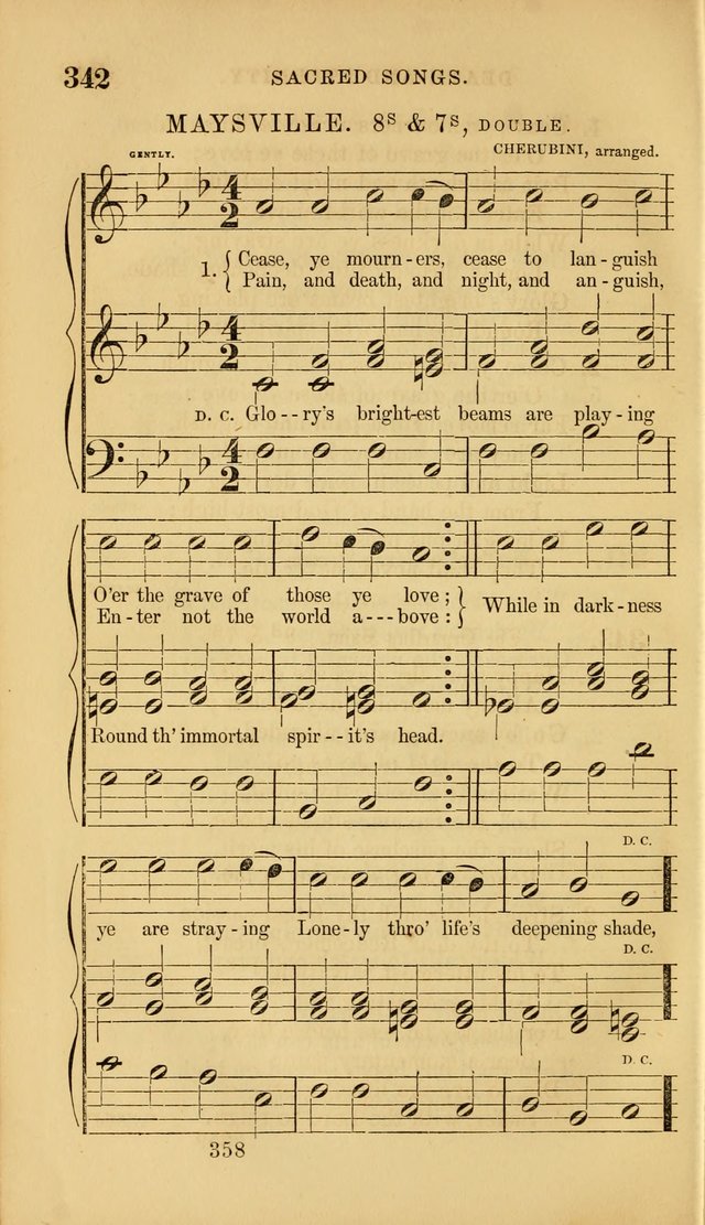 Sacred Songs for Family and Social Worship: comprising the most approved spiritual hymns with chaste and popular tunes ( New ed. rev. and enl.) page 360