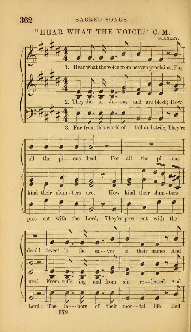 Sacred Songs for Family and Social Worship: comprising the most approved spiritual hymns with chaste and popular tunes ( New ed. rev. and enl.) page 380