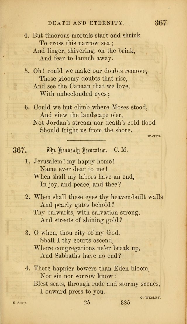Sacred Songs for Family and Social Worship: comprising the most approved spiritual hymns with chaste and popular tunes ( New ed. rev. and enl.) page 387