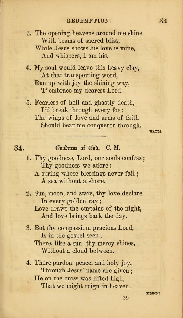 Sacred Songs for Family and Social Worship: comprising the most approved spiritual hymns with chaste and popular tunes ( New ed. rev. and enl.) page 39