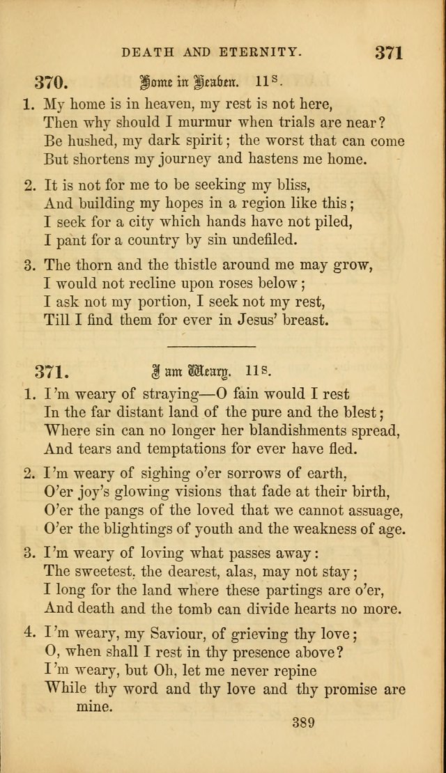 Sacred Songs for Family and Social Worship: comprising the most approved spiritual hymns with chaste and popular tunes ( New ed. rev. and enl.) page 391