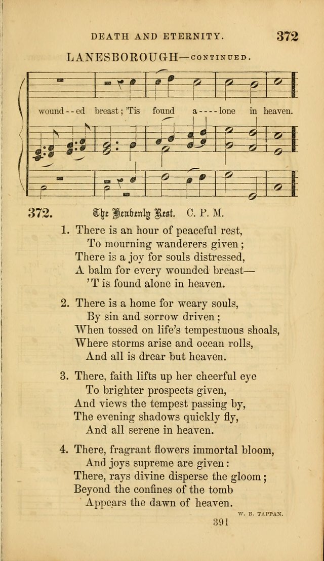 Sacred Songs for Family and Social Worship: comprising the most approved spiritual hymns with chaste and popular tunes ( New ed. rev. and enl.) page 393