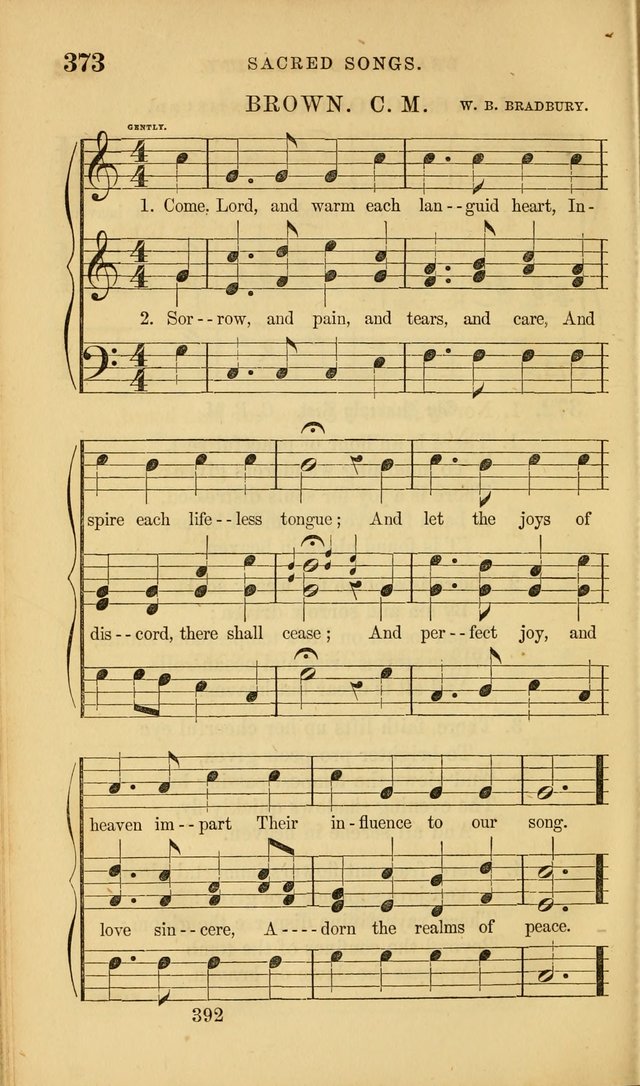 Sacred Songs for Family and Social Worship: comprising the most approved spiritual hymns with chaste and popular tunes ( New ed. rev. and enl.) page 394