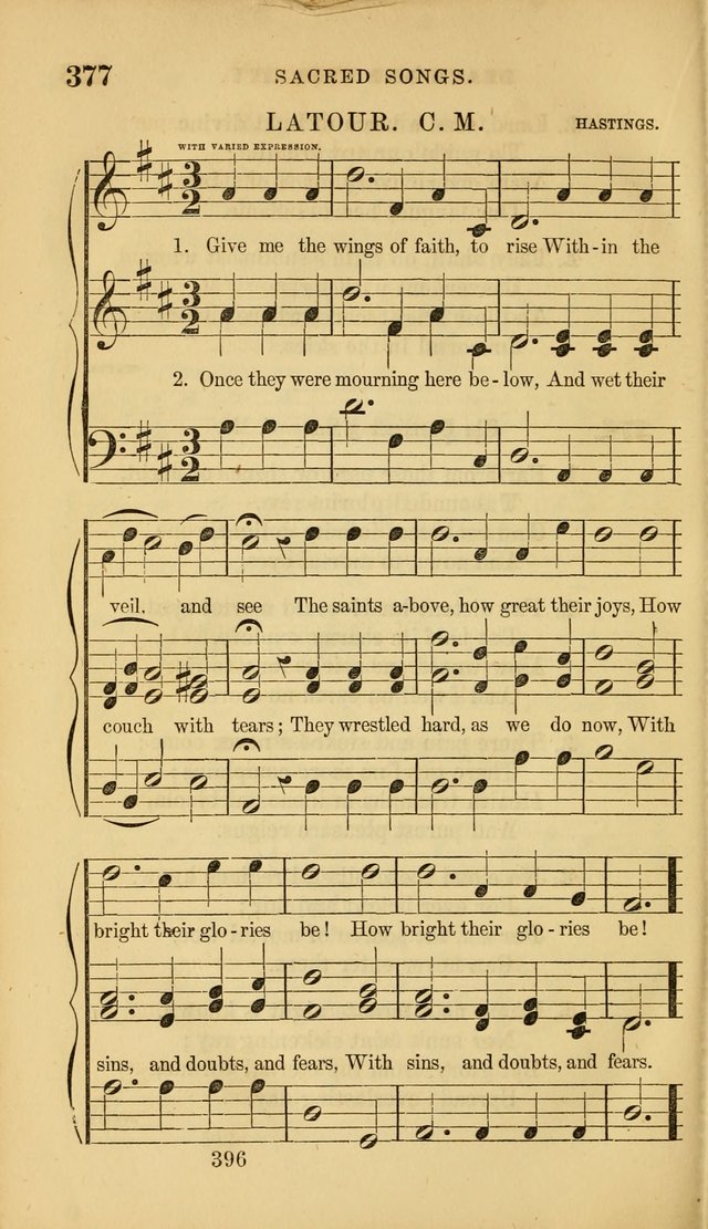 Sacred Songs for Family and Social Worship: comprising the most approved spiritual hymns with chaste and popular tunes ( New ed. rev. and enl.) page 398