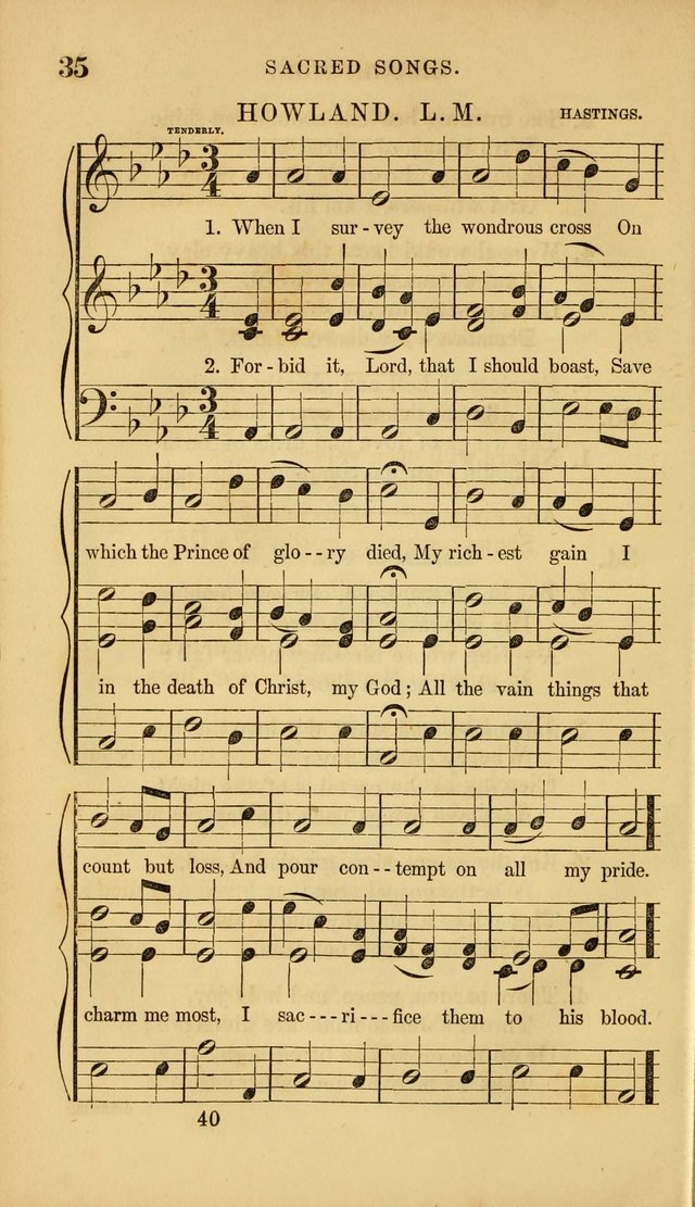 Sacred Songs for Family and Social Worship: comprising the most approved spiritual hymns with chaste and popular tunes ( New ed. rev. and enl.) page 40