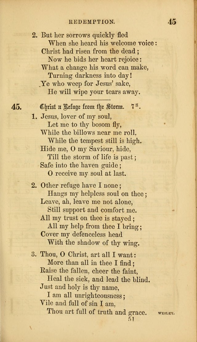 Sacred Songs for Family and Social Worship: comprising the most approved spiritual hymns with chaste and popular tunes ( New ed. rev. and enl.) page 51