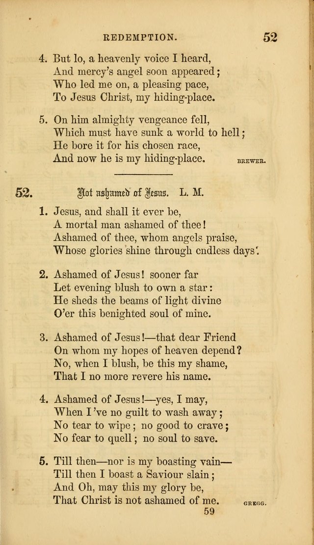 Sacred Songs for Family and Social Worship: comprising the most approved spiritual hymns with chaste and popular tunes ( New ed. rev. and enl.) page 59