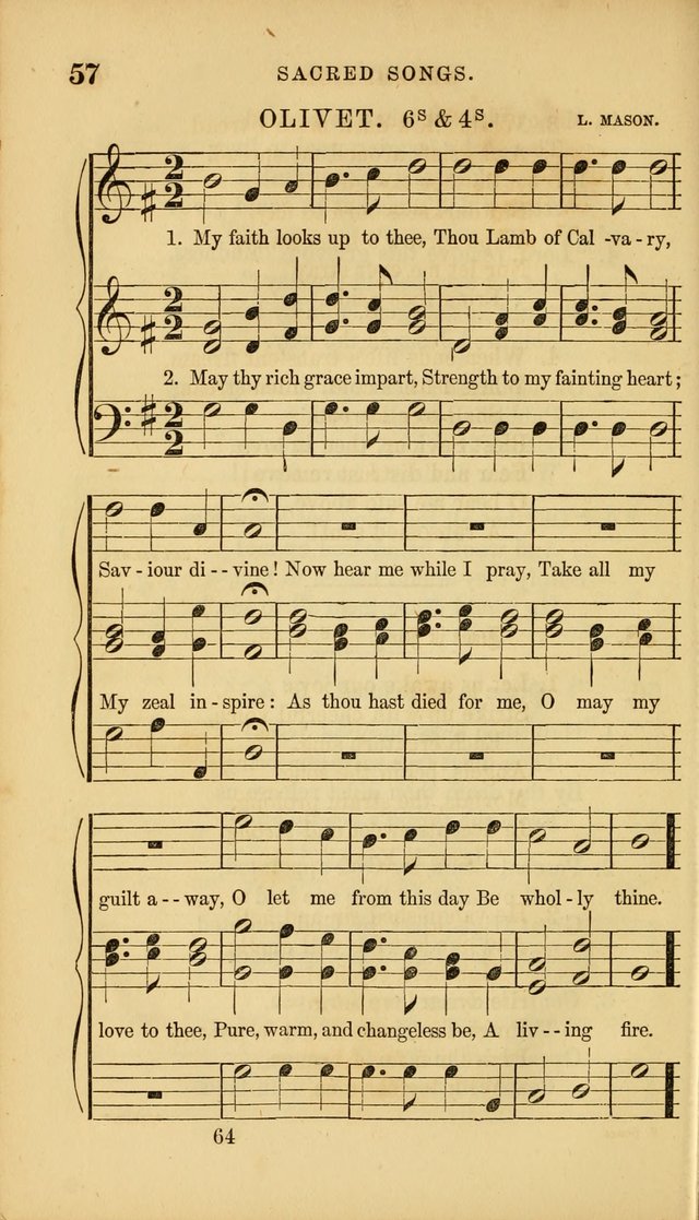 Sacred Songs for Family and Social Worship: comprising the most approved spiritual hymns with chaste and popular tunes ( New ed. rev. and enl.) page 64