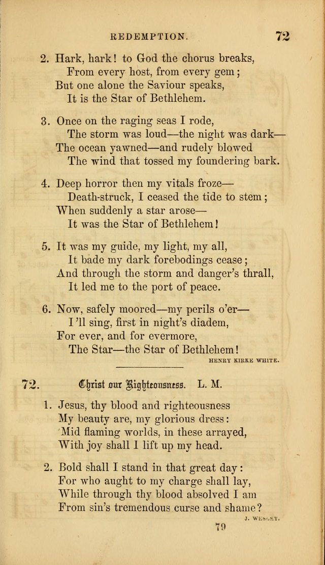 Sacred Songs for Family and Social Worship: comprising the most approved spiritual hymns with chaste and popular tunes ( New ed. rev. and enl.) page 79