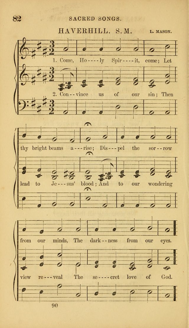 Sacred Songs for Family and Social Worship: comprising the most approved spiritual hymns with chaste and popular tunes ( New ed. rev. and enl.) page 90