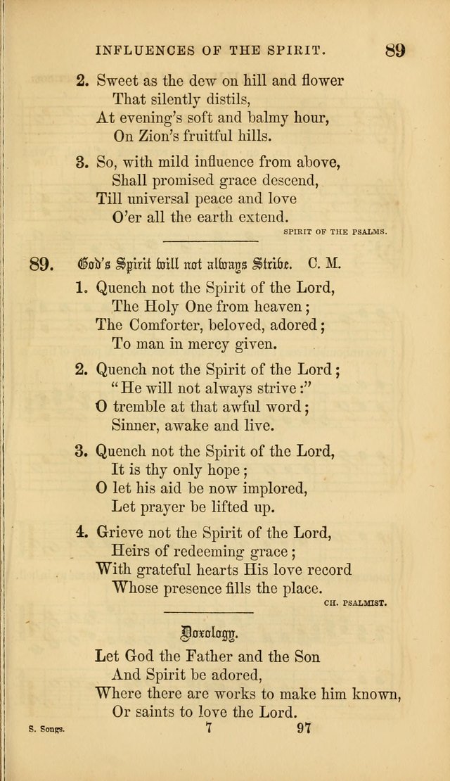 Sacred Songs for Family and Social Worship: comprising the most approved spiritual hymns with chaste and popular tunes ( New ed. rev. and enl.) page 97