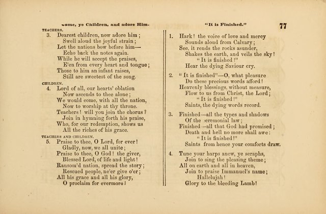 Sabbath School Gems of Music and Poetry: designed expressly for the Sabbath School page 79