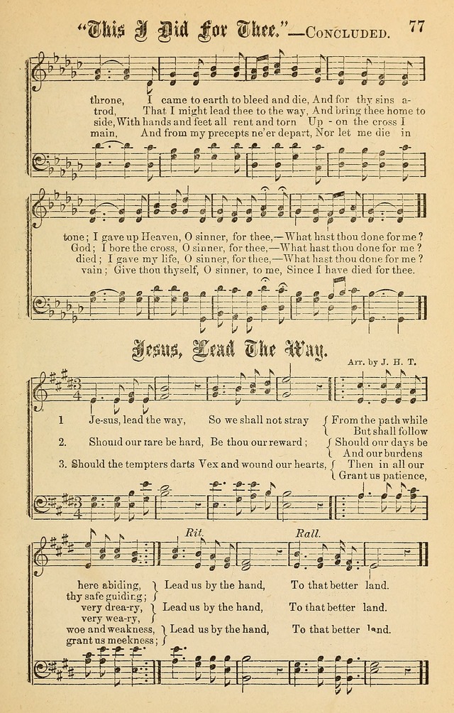 Spiritual Songs for Gospel Meetings and the Sunday School page 75