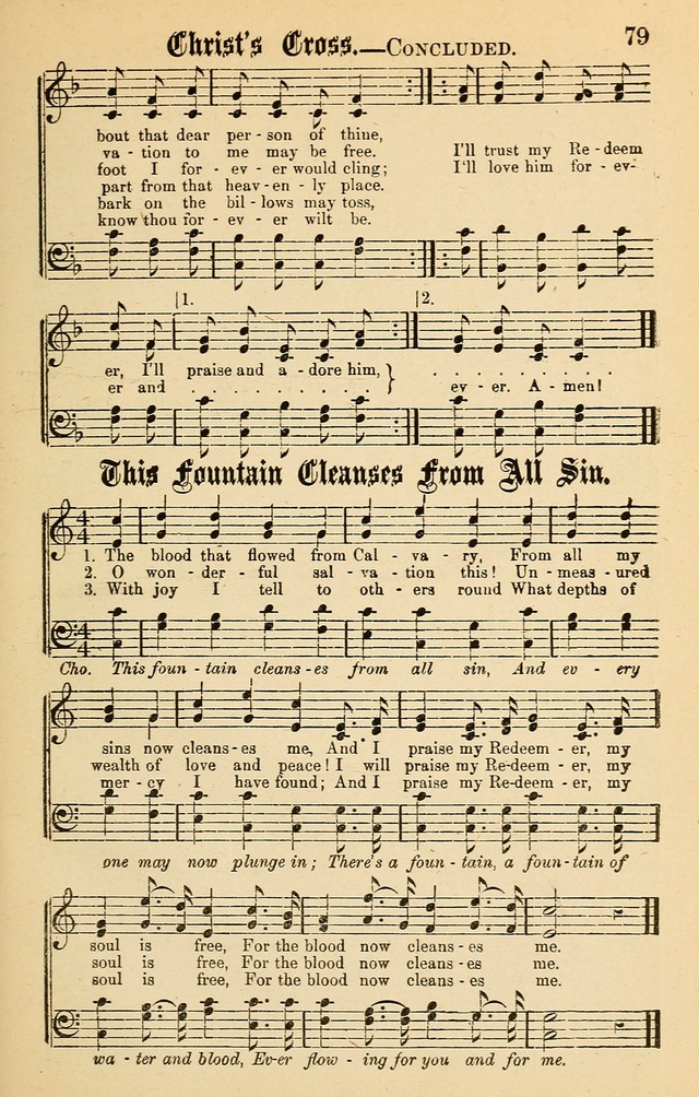 Spiritual Songs for Gospel Meetings and the Sunday School page 77