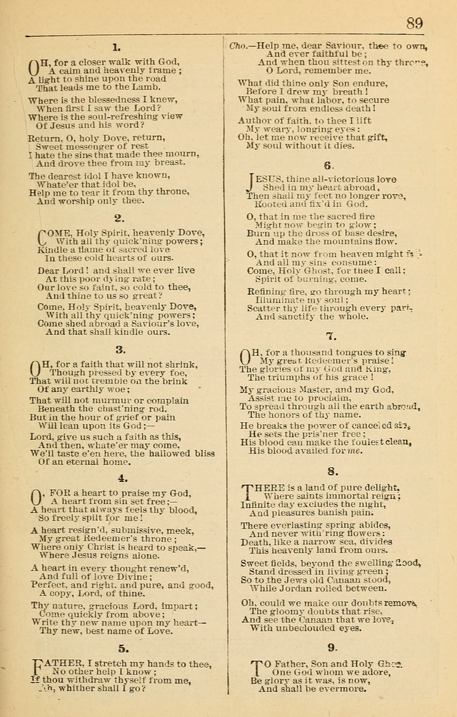 Spiritual Songs for Gospel Meetings and the Sunday School page 87