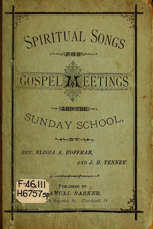 Spiritual Songs for Gospel Meetings and the Sunday School page ii