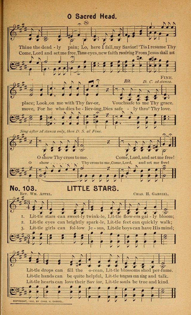 Salvation Songs: for gospel meetings, Endeavor Societies, Epworth Leagues, Baptist Unions, Sunday schools and prayer meetings page 104