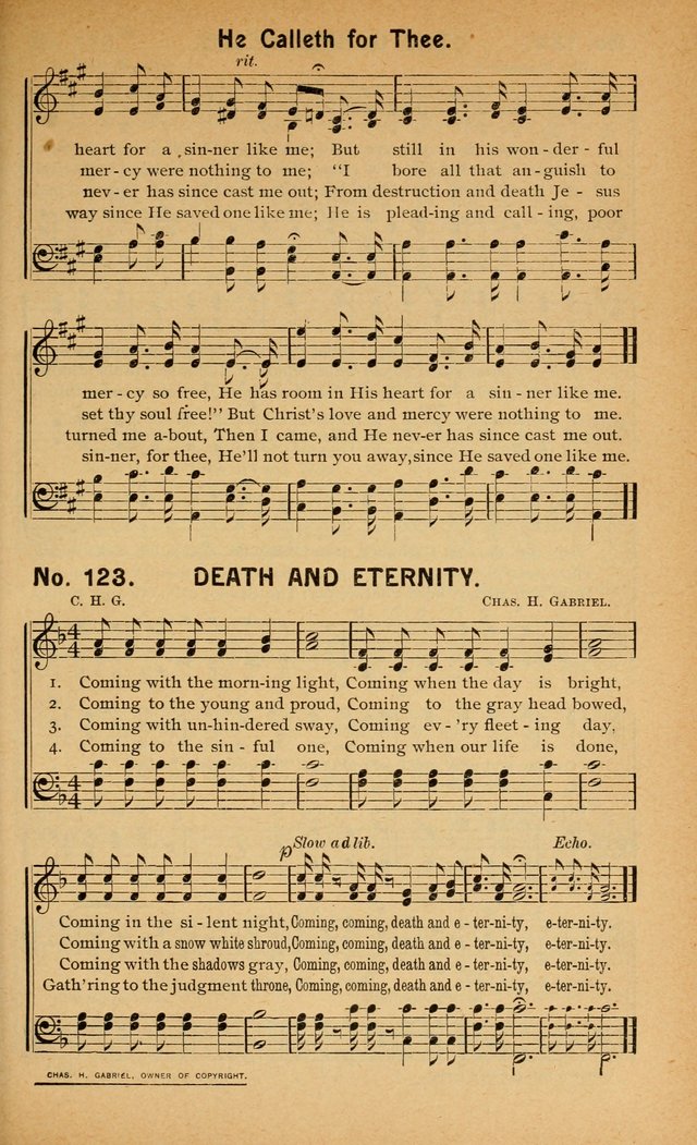 Salvation Songs: for gospel meetings, Endeavor Societies, Epworth Leagues, Baptist Unions, Sunday schools and prayer meetings page 126