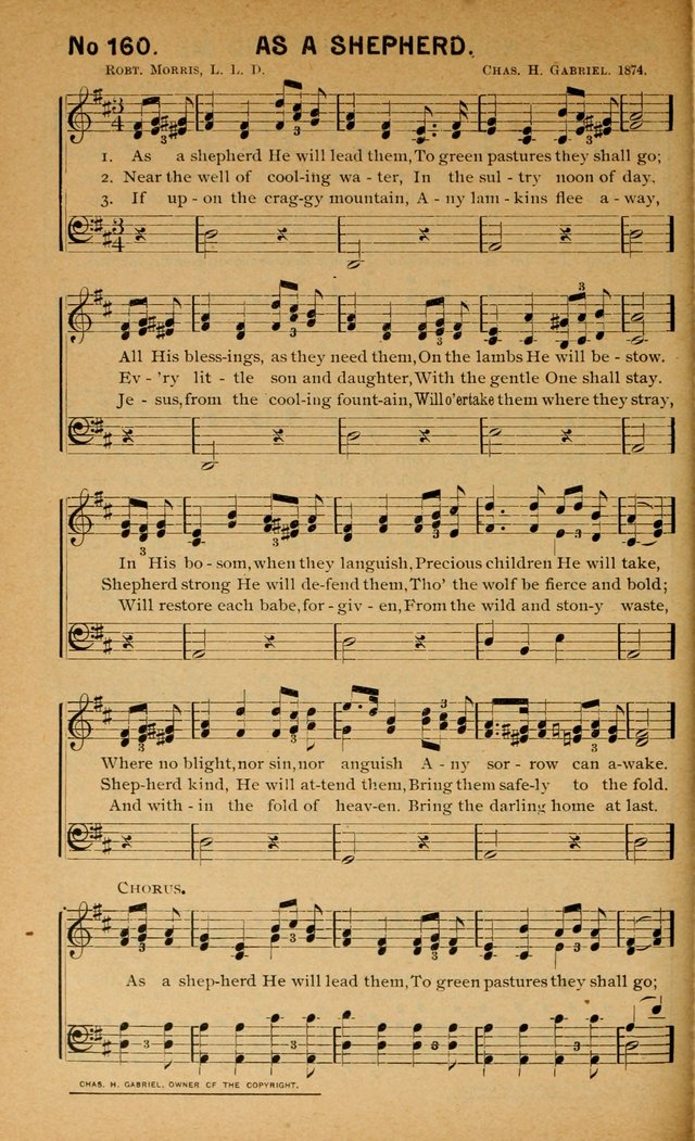 Salvation Songs: for gospel meetings, Endeavor Societies, Epworth Leagues, Baptist Unions, Sunday schools and prayer meetings page 163