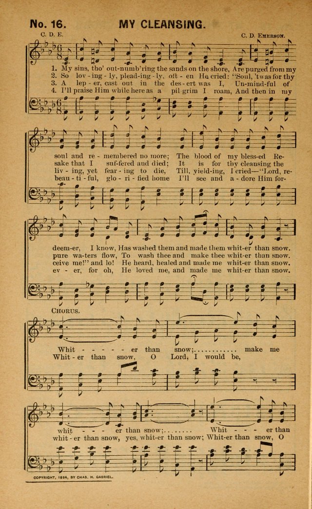 Salvation Songs: for gospel meetings, Endeavor Societies, Epworth Leagues, Baptist Unions, Sunday schools and prayer meetings page 17