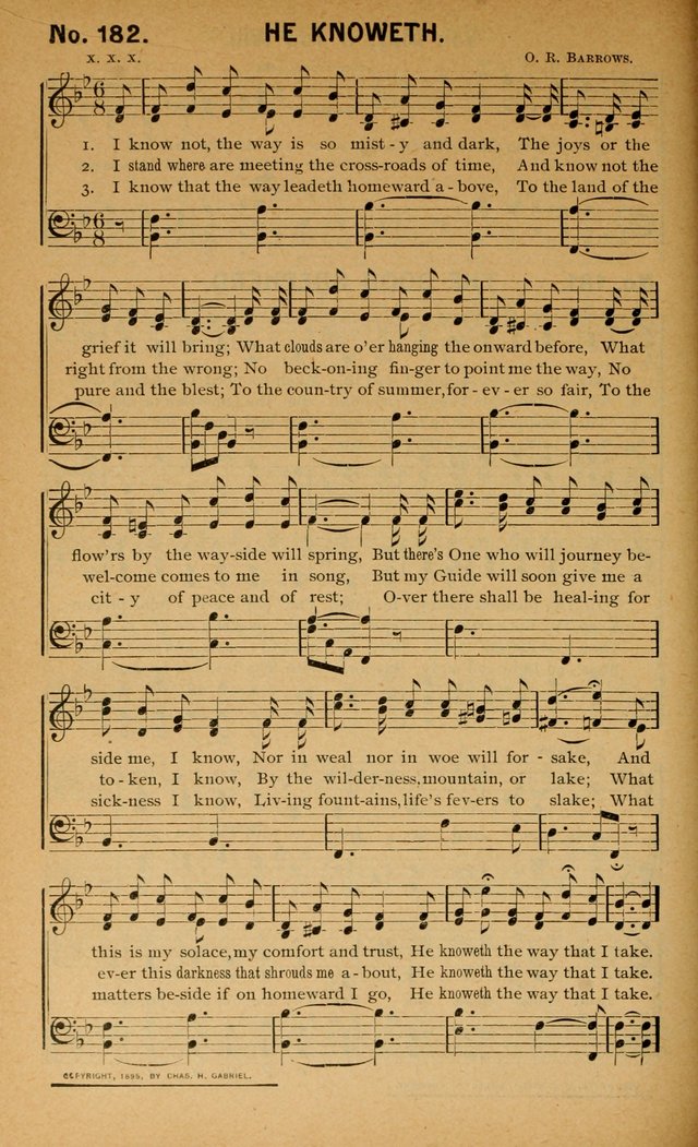 Salvation Songs: for gospel meetings, Endeavor Societies, Epworth Leagues, Baptist Unions, Sunday schools and prayer meetings page 185