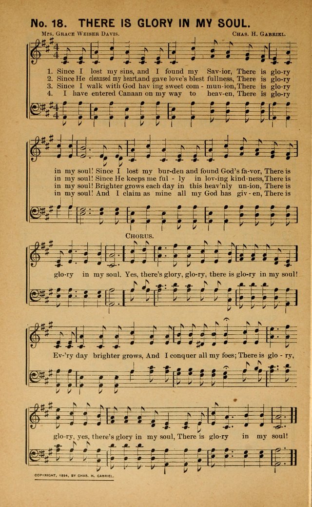 Salvation Songs: for gospel meetings, Endeavor Societies, Epworth Leagues, Baptist Unions, Sunday schools and prayer meetings page 19