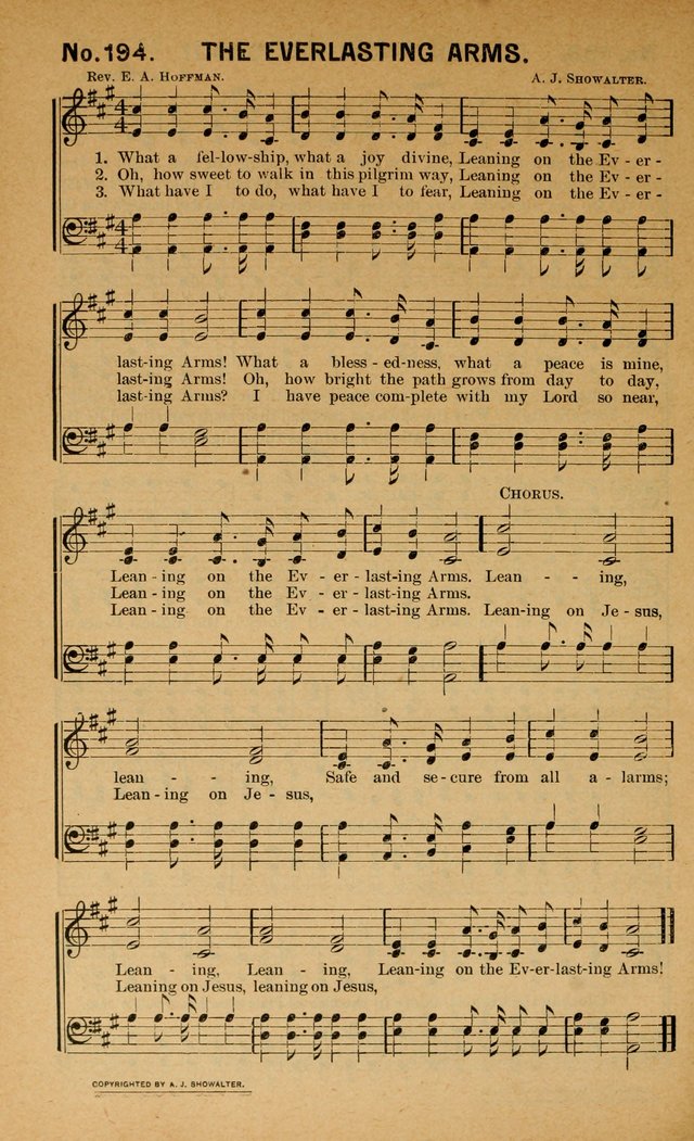 Salvation Songs: for gospel meetings, Endeavor Societies, Epworth Leagues, Baptist Unions, Sunday schools and prayer meetings page 197