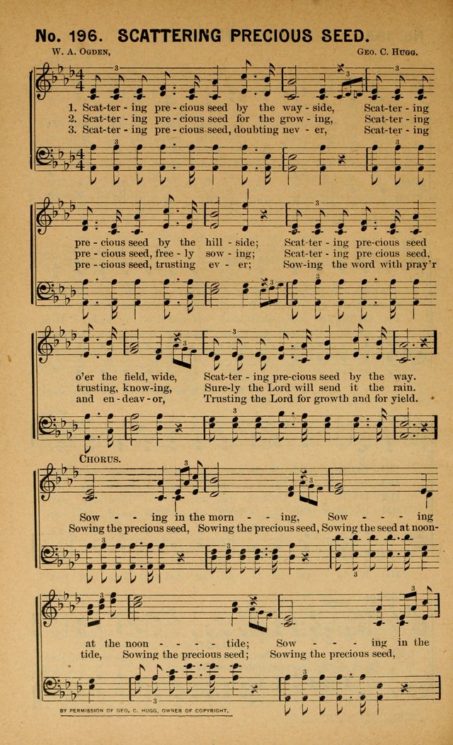 Salvation Songs: for gospel meetings, Endeavor Societies, Epworth Leagues, Baptist Unions, Sunday schools and prayer meetings page 199