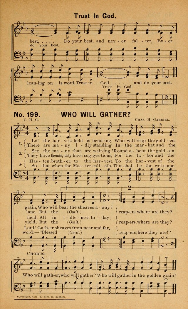 Salvation Songs: for gospel meetings, Endeavor Societies, Epworth Leagues, Baptist Unions, Sunday schools and prayer meetings page 202