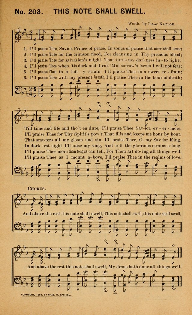 Salvation Songs: for gospel meetings, Endeavor Societies, Epworth Leagues, Baptist Unions, Sunday schools and prayer meetings page 206