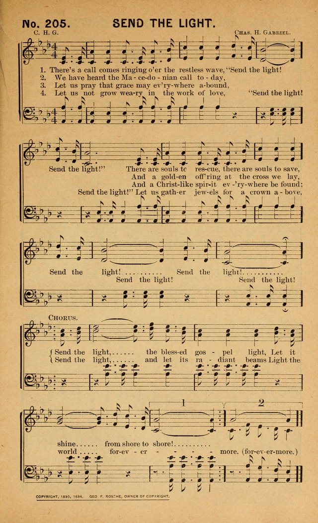 Salvation Songs: for gospel meetings, Endeavor Societies, Epworth Leagues, Baptist Unions, Sunday schools and prayer meetings page 208