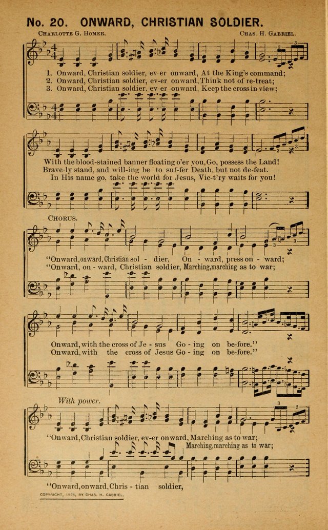 Salvation Songs: for gospel meetings, Endeavor Societies, Epworth Leagues, Baptist Unions, Sunday schools and prayer meetings page 21