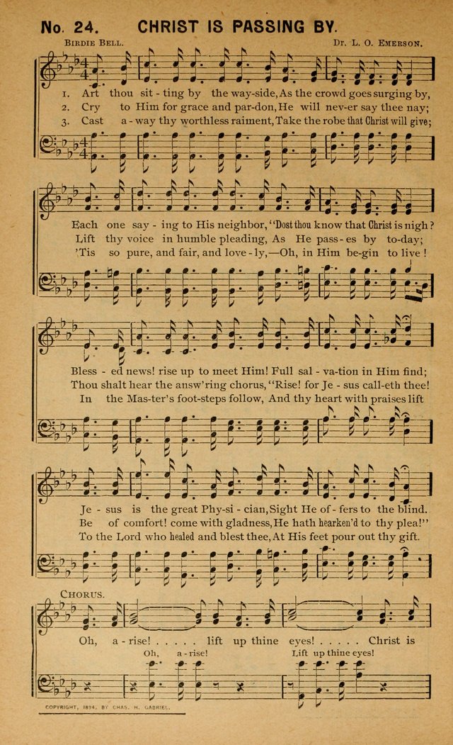 Salvation Songs: for gospel meetings, Endeavor Societies, Epworth Leagues, Baptist Unions, Sunday schools and prayer meetings page 25