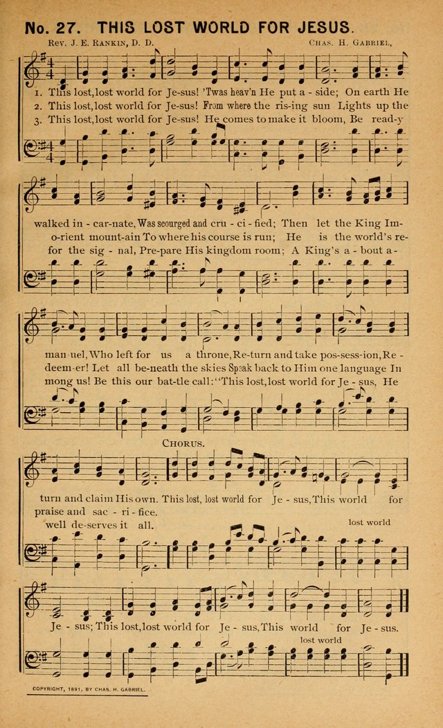 Salvation Songs: for gospel meetings, Endeavor Societies, Epworth Leagues, Baptist Unions, Sunday schools and prayer meetings page 28