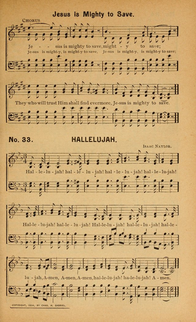 Salvation Songs: for gospel meetings, Endeavor Societies, Epworth Leagues, Baptist Unions, Sunday schools and prayer meetings page 34