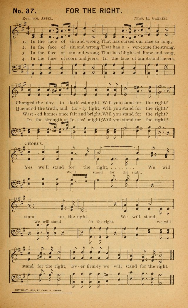 Salvation Songs: for gospel meetings, Endeavor Societies, Epworth Leagues, Baptist Unions, Sunday schools and prayer meetings page 38