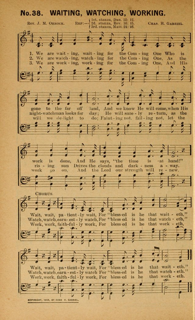 Salvation Songs: for gospel meetings, Endeavor Societies, Epworth Leagues, Baptist Unions, Sunday schools and prayer meetings page 39