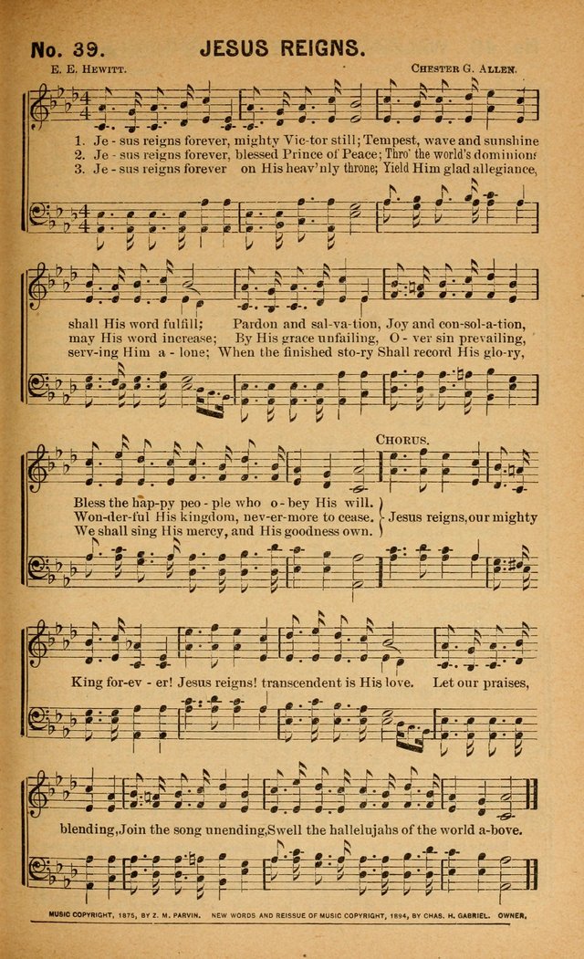 Salvation Songs: for gospel meetings, Endeavor Societies, Epworth Leagues, Baptist Unions, Sunday schools and prayer meetings page 40