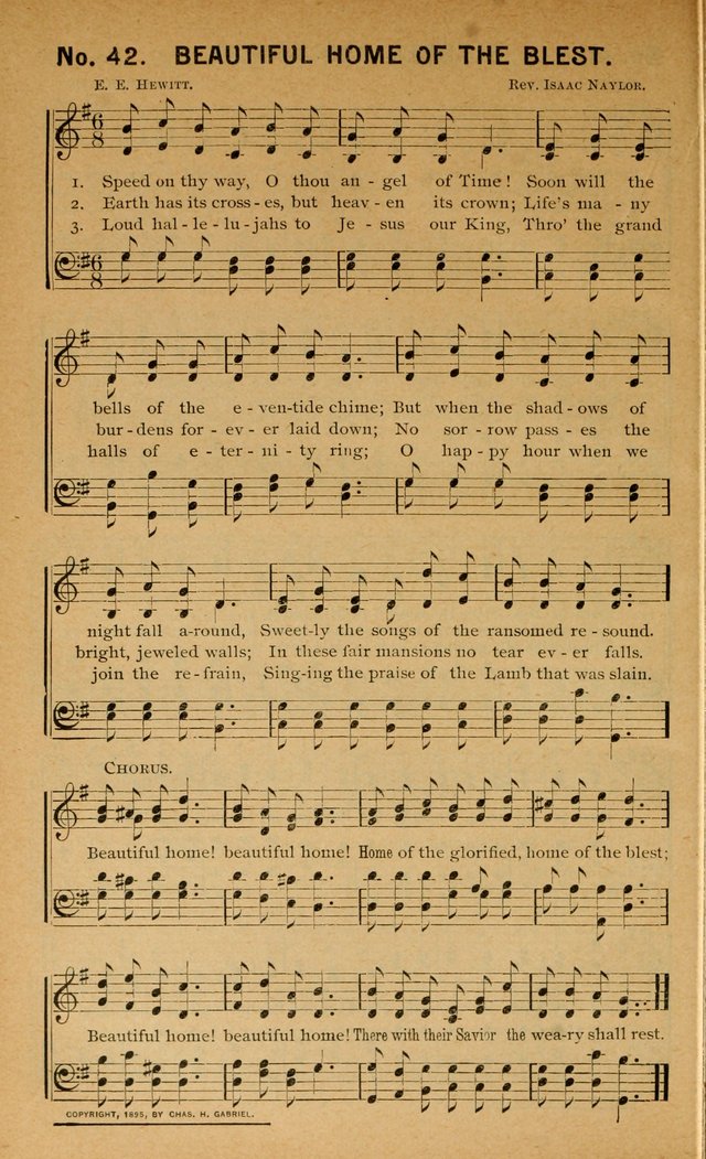 Salvation Songs: for gospel meetings, Endeavor Societies, Epworth Leagues, Baptist Unions, Sunday schools and prayer meetings page 43