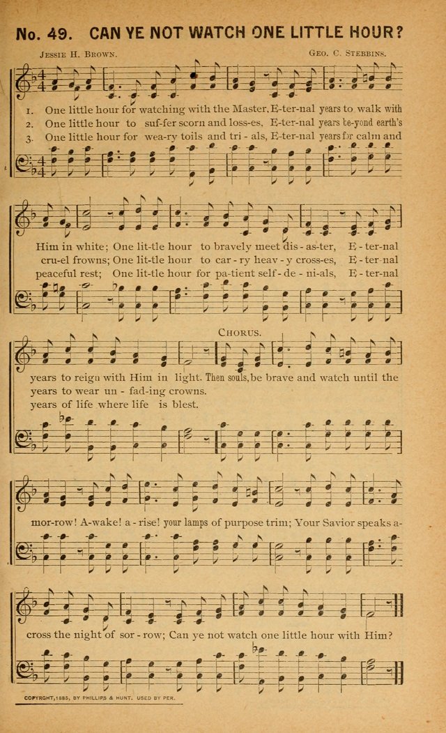 Salvation Songs: for gospel meetings, Endeavor Societies, Epworth Leagues, Baptist Unions, Sunday schools and prayer meetings page 50