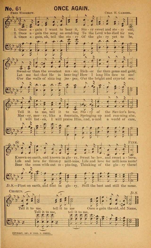 Salvation Songs: for gospel meetings, Endeavor Societies, Epworth Leagues, Baptist Unions, Sunday schools and prayer meetings page 62