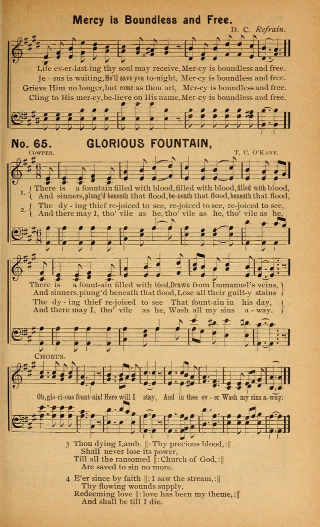 Salvation Songs: for gospel meetings, Endeavor Societies, Epworth Leagues, Baptist Unions, Sunday schools and prayer meetings page 66