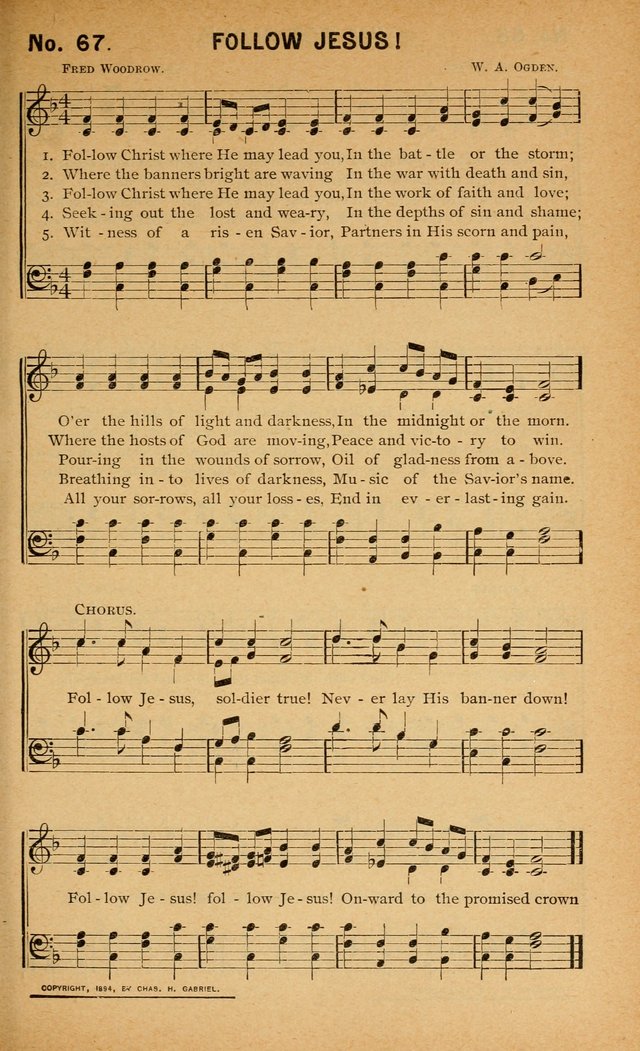 Salvation Songs: for gospel meetings, Endeavor Societies, Epworth Leagues, Baptist Unions, Sunday schools and prayer meetings page 68