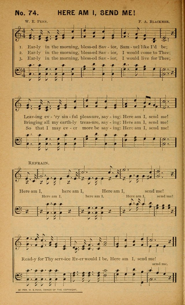 Salvation Songs: for gospel meetings, Endeavor Societies, Epworth Leagues, Baptist Unions, Sunday schools and prayer meetings page 75