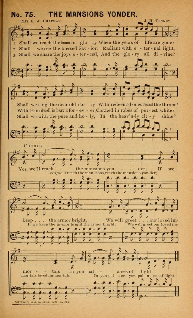 Salvation Songs: for gospel meetings, Endeavor Societies, Epworth Leagues, Baptist Unions, Sunday schools and prayer meetings page 76