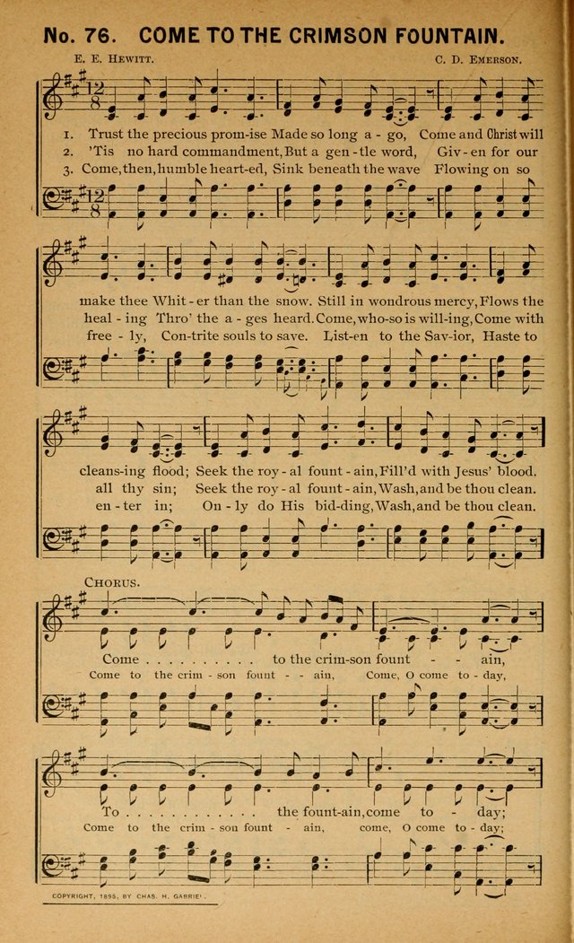 Salvation Songs: for gospel meetings, Endeavor Societies, Epworth Leagues, Baptist Unions, Sunday schools and prayer meetings page 77