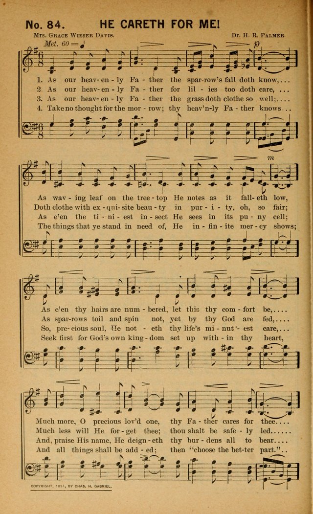 Salvation Songs: for gospel meetings, Endeavor Societies, Epworth Leagues, Baptist Unions, Sunday schools and prayer meetings page 85