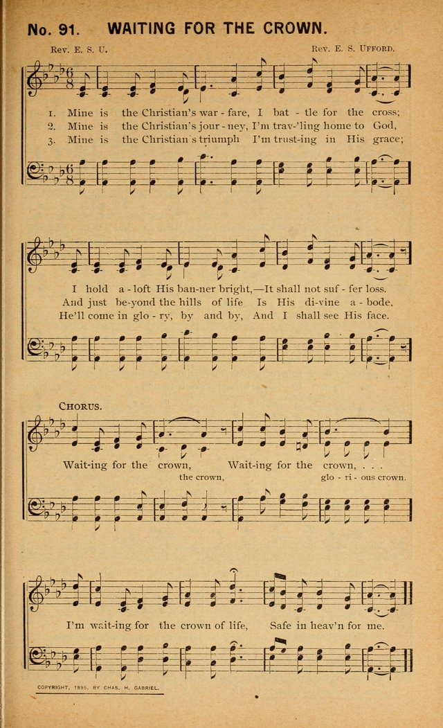 Salvation Songs: for gospel meetings, Endeavor Societies, Epworth Leagues, Baptist Unions, Sunday schools and prayer meetings page 92