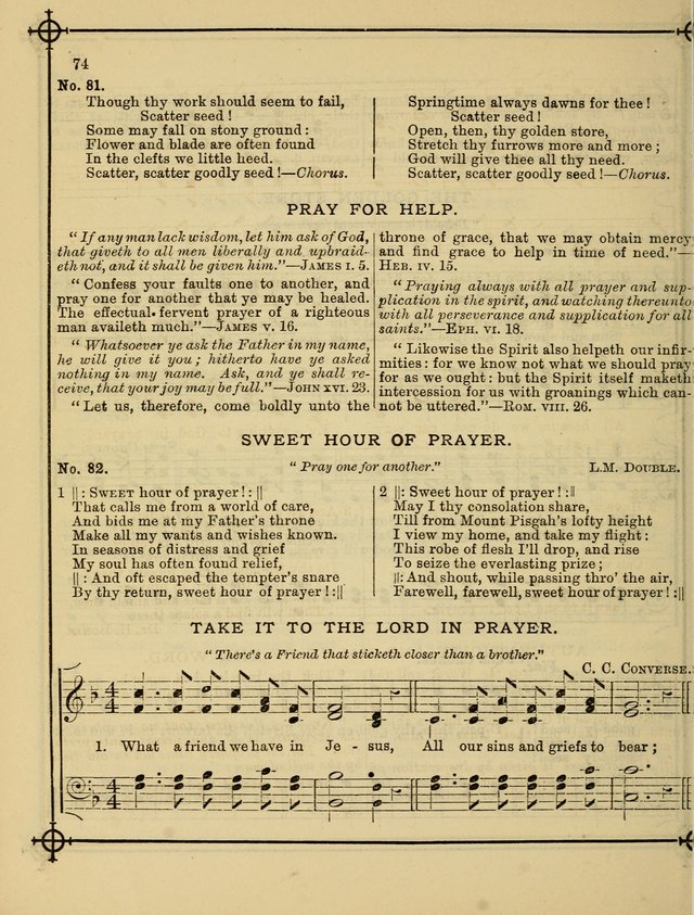 Song Sermons for General Use and Special Services page 74