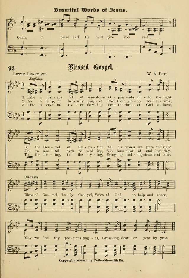 Sunday School Hymns No. 1 page 100